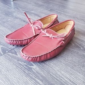 Tod's Men's Burgundy Moccasins (Size 11)